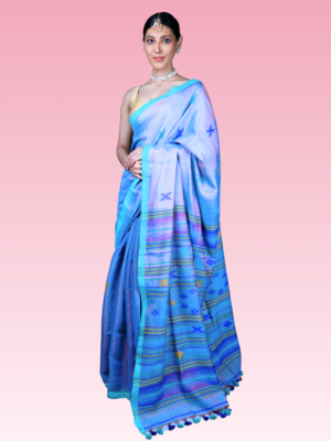 Rama Radiance Tissue Cotton Bhujodi Handwoven Saree