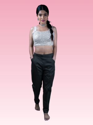 Black Cotton Pant