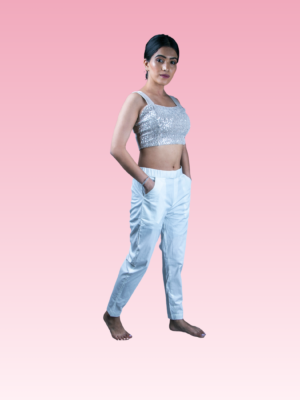 Off White Cotton Pant
